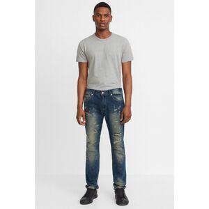 Jordan Craig Legacy Edition Jeans Mens 34x32 Artisan Series Bleached Distressed